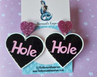 Hole Stud Earrings - Variations Available