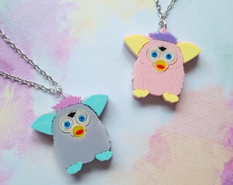 Furby Acrylic Necklace