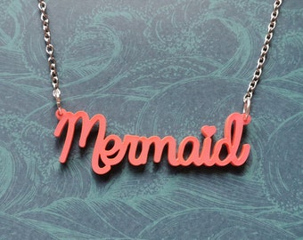 Mermaid Acrylic Necklace