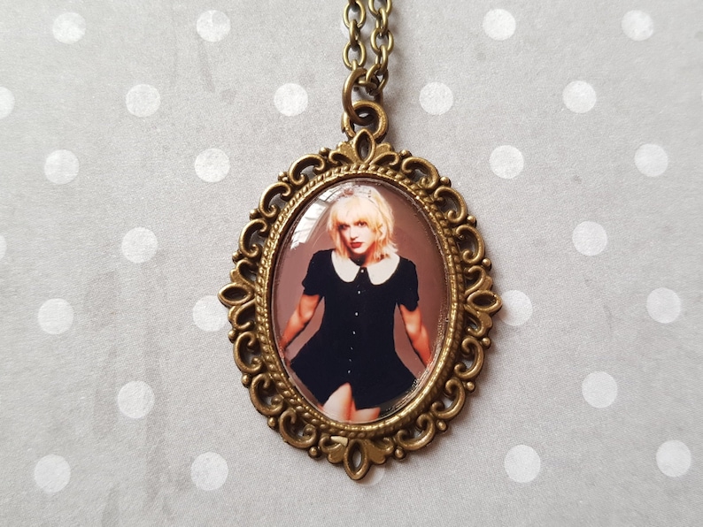 Courtney Love Inspired Cameo Necklaces Silver Option Available Bronze Tone