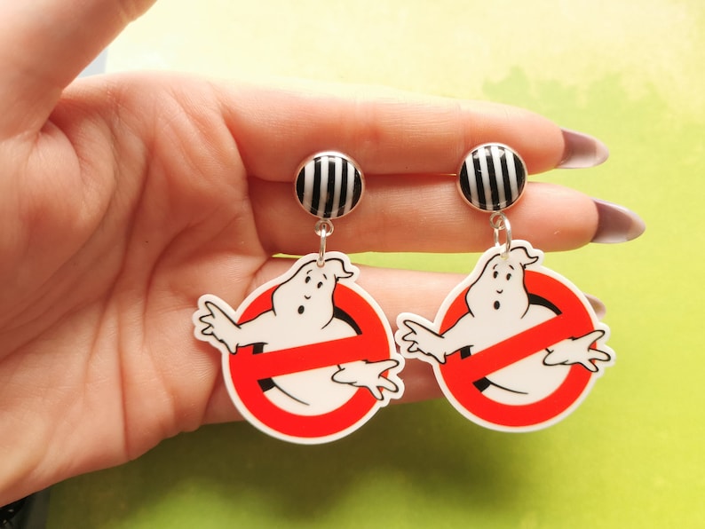 Ghostbuster Stud Earrings Variations Available image 5