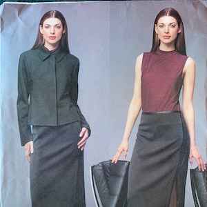 DKNY, Donna Karan New York, Vogue American Designer Pattern #2576, Sizes 8-10-12, Uncut and Factory Folded