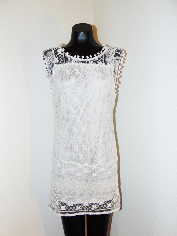 etsy white lace dress