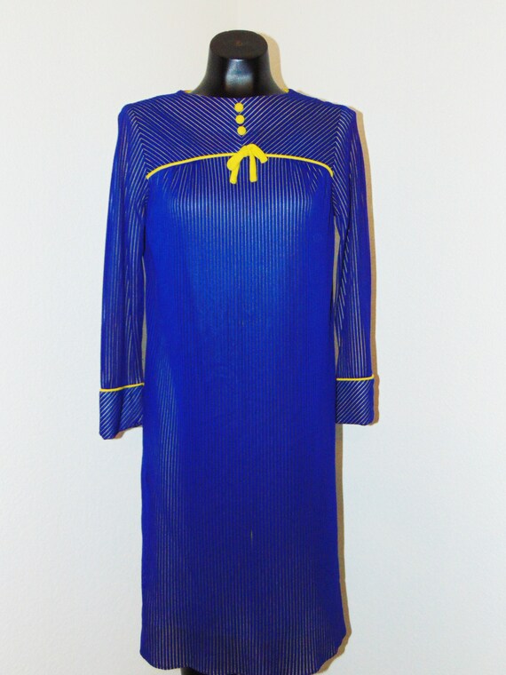 sears royal blue dress