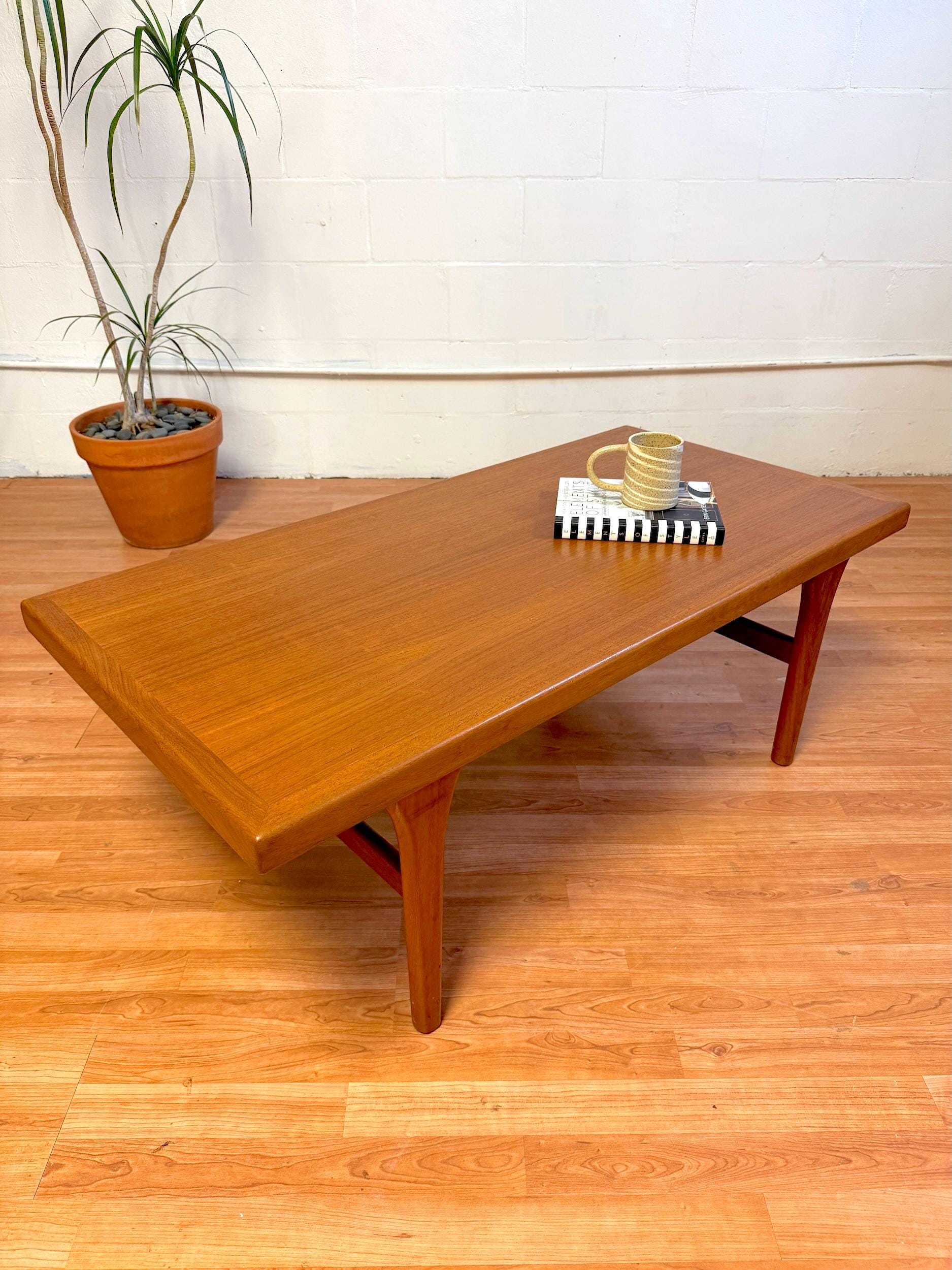 Vintage Rectangle Coffee Table - Etsy