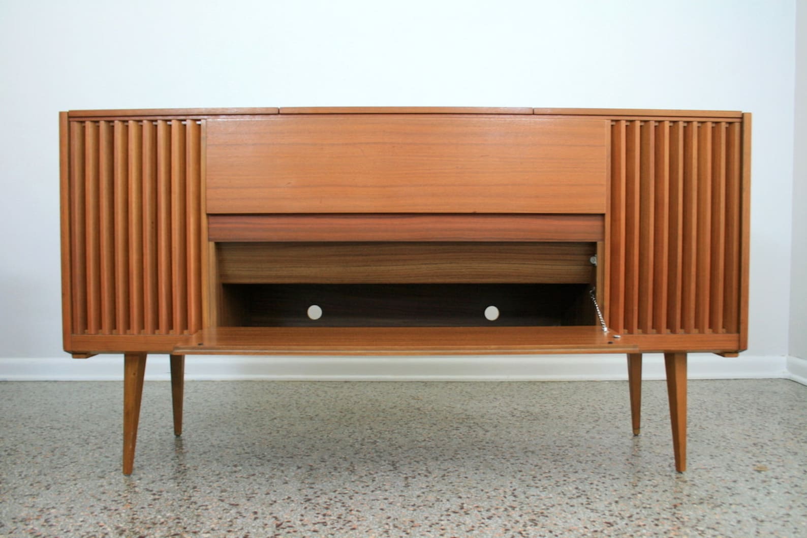 Vintage Grundig Majestic Stereo Console Mid Century Modern Etsy