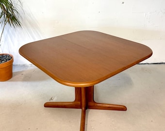 Danish Modern Teak Extension Dining Table by Gudme Mobelfabrik - Mid Century Kitchen Table