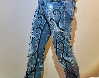 Spiral Vine Art Pants