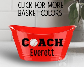 Personalized Baseball Coach Gift Basket – End of Year Team Gift