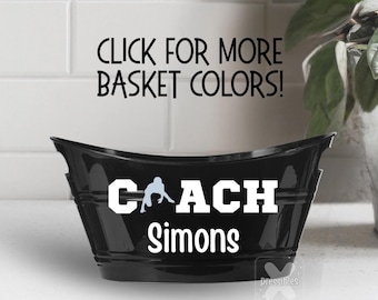 Gift for Coach Personalized Gift Basket End of Year Gift Bucket for Wrestling Coach from Team