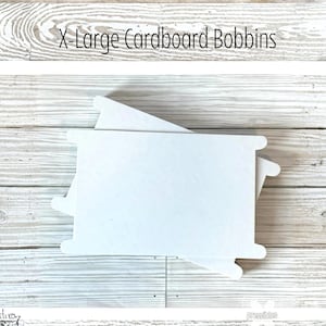 Bobbins Extra Large Heavy Duty Cardstock 10 Organizers for Floss Card Cardboard Spool 9x5 1/2" Bobbin Key Craft Bobbin Card Thread Cards