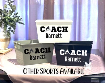 Gift for Wrestling Coach Personalized Bucket End of Year Custom Gift Basket End of Season Sports Gift From Team Competition Tournament