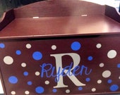 Personalized Toy Box Decal Kids Name Decal Toybox Name Decal Custom Toy Chest Kids Name Sticker Toy Storage Box Name Decal