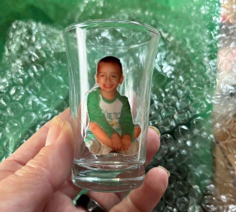 Personalized Shot Glasses Custom Birthday Photo Gift Girl Squad Party Favor Custom Shot Glasses Milestone Birthday Favor 21st Birthday Photo image 5