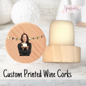 Bulk Party Favors for Guests Custom Photo Wine Stopper Personalized Bachelorette Favor Wine Cork Wedding Favor Promotional Gift Wine Tag