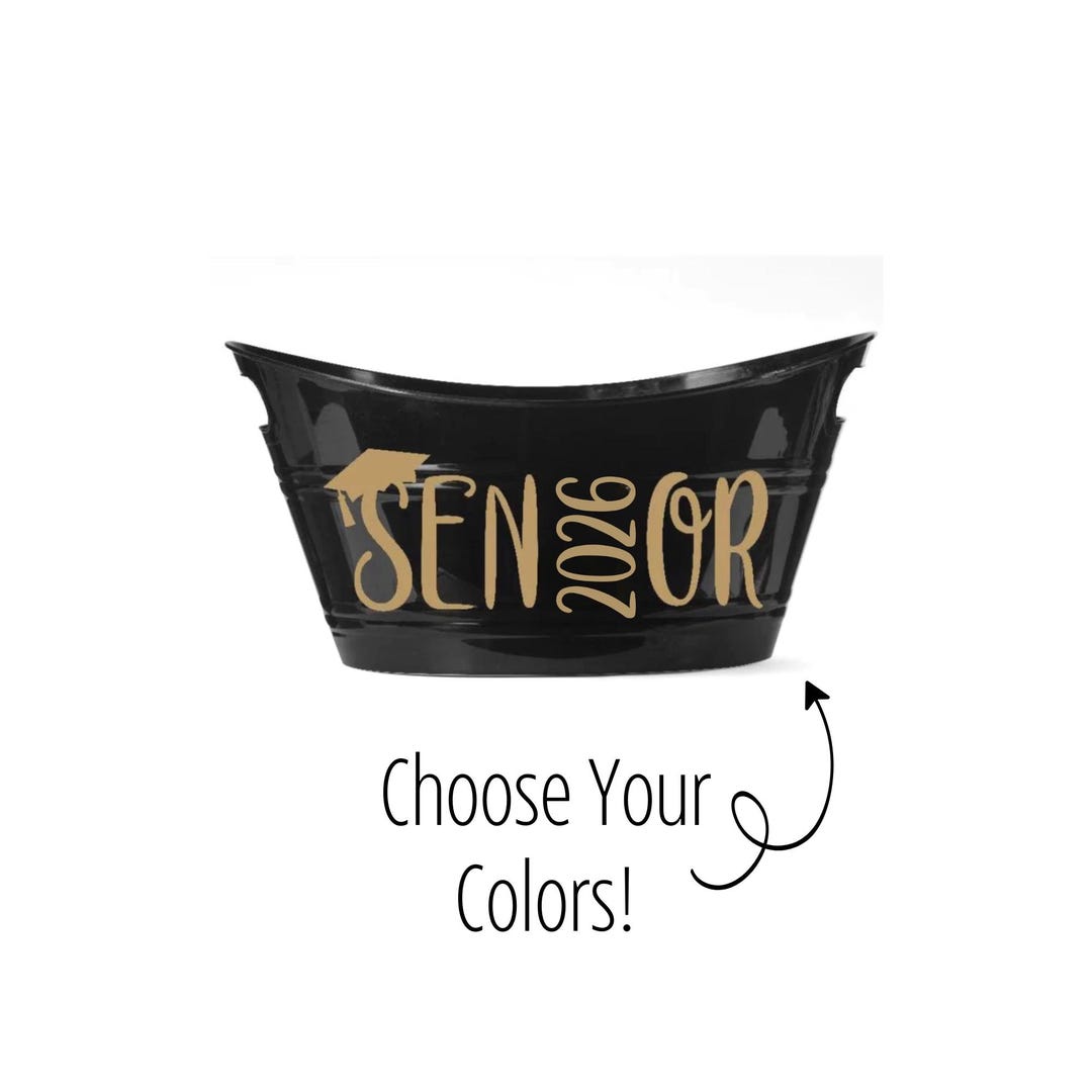 Senior Bucket Graduation Gift Class 2027 Personalized Gift Basket High ...