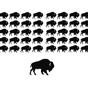 Buffalo Decals Choose your size and color! Buffalo Stickers Buffalo Theme Bison Decal Bison Sticker Buffalo Baby Shower American West