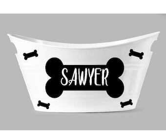 Dog Toy Basket Personalized Pet Toy Storage Custom Plastic Bucket Toy Storage Bin Pet Toy Box Custom Pet Name Dog Mom Pet Adoption Basket