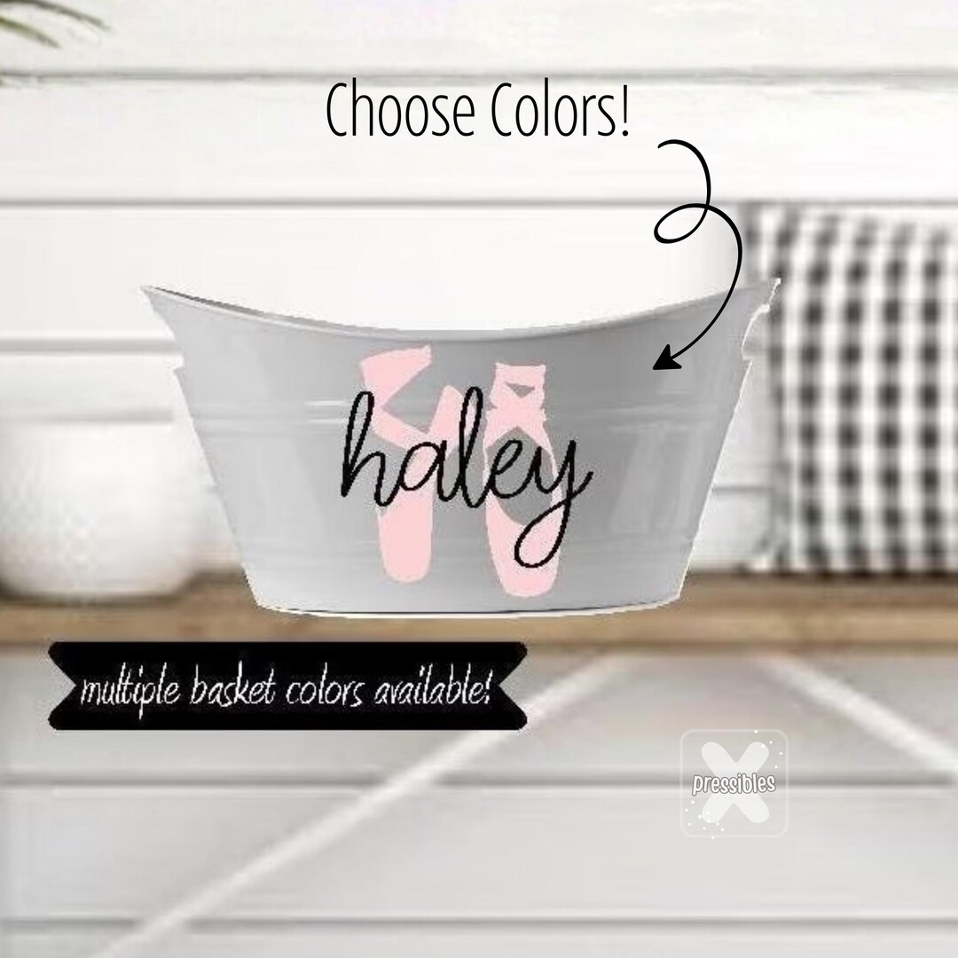 Personalized Ballet Gift Basket Ballerina Birthday Bucket Baby Shower ...