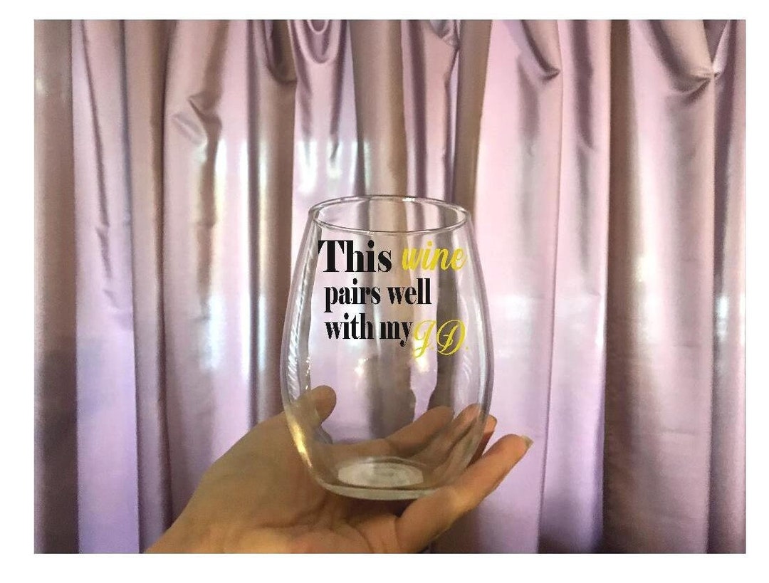Lawyer Wine Glass Pairs Well With JD Attorney Gift for Lawyer Etsy