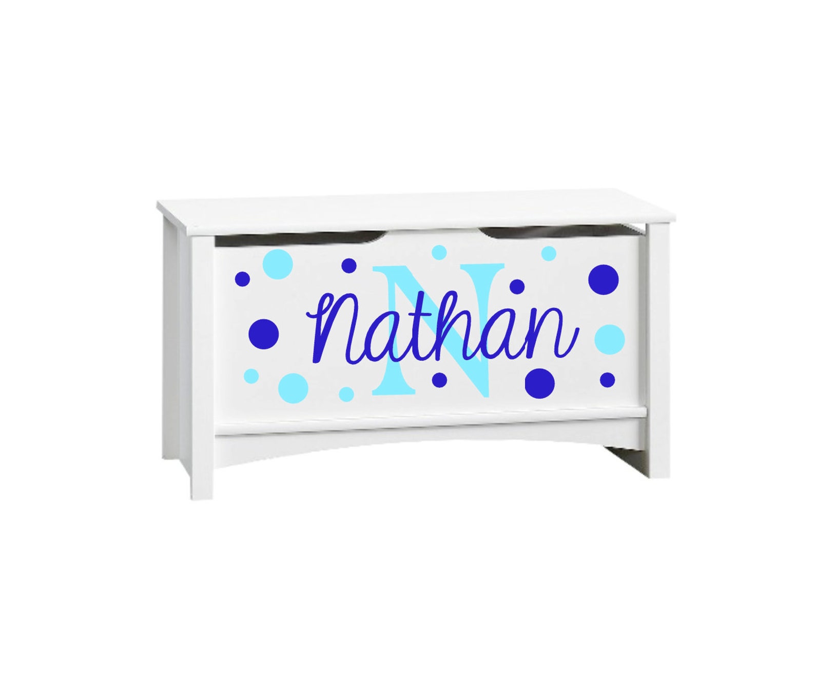 Toy Box Decal Toy Chest Decal BONUS Free Polka Dot Decals Toy Etsy