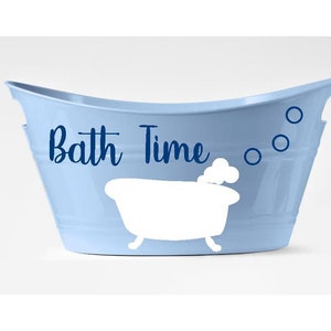 Bath Time Baby Basket Baby Bath Toy Basket Bath Toy Storage Bath Toy Organizer Personalized Tote New Baby Gift Baby SHower Basket Gift
