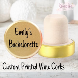 Custom Wine Stopper Personalized Party Favor Custom Wine Cork Gift Wedding Favor Bulk Party Favor Promotional Gift Gold Wine Cork Gift