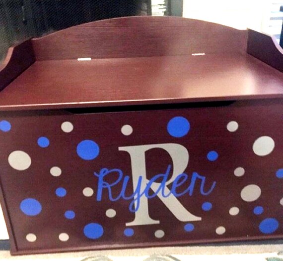 kids toy box with name