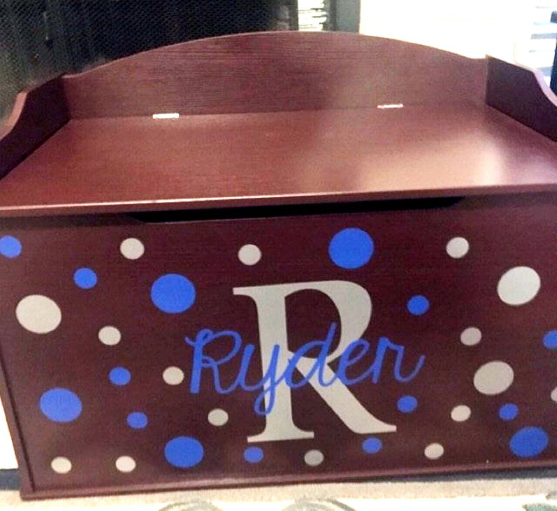 Personalized Toy Box Decal Kids Name Decal Toybox Name Etsy