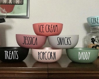 Personalized Bowl Cereal Bowl Noodle Bowl Ice Cream Bowl Snack Bowl Popcorn Bowl Personalized Gift Custom Bowl Personalized Ramen Bowl
