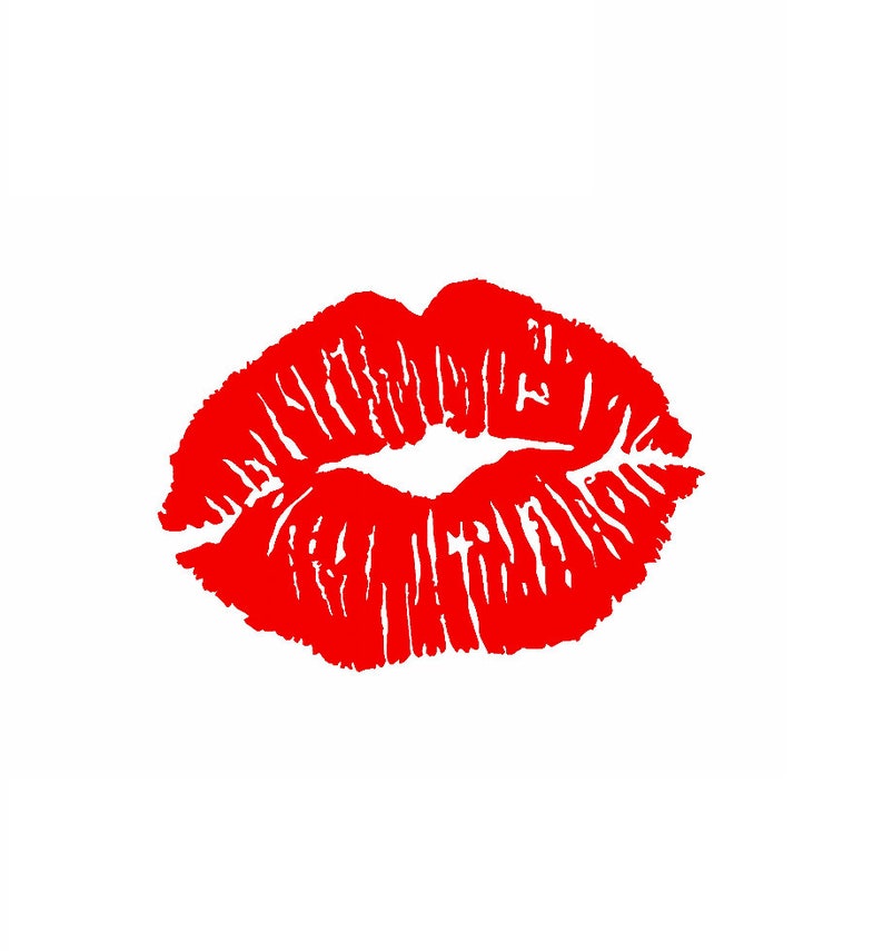 Large Lip Decal Salon Wall Decal Makeup Room Decor Glam