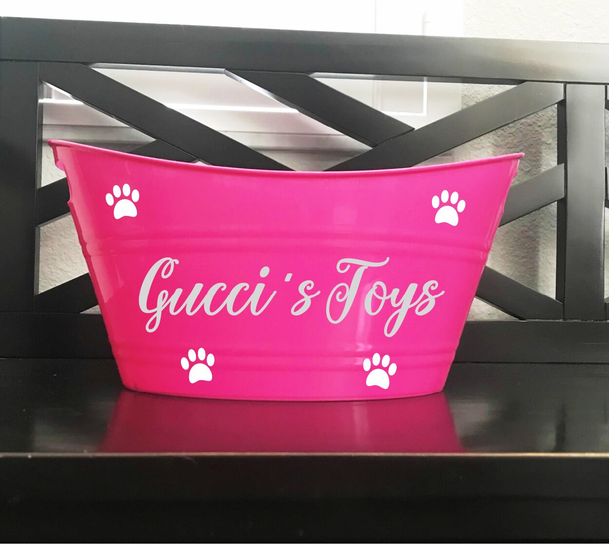 Personalized Pet Toy Storage Dog Toy Basket Personalized Etsy