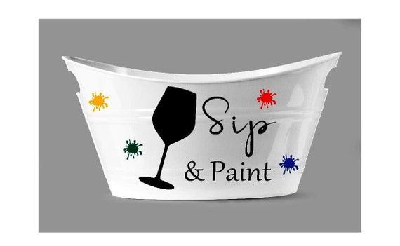 Sip and Paint Party Supplies, Paint Night Kit for Adults, Sip and