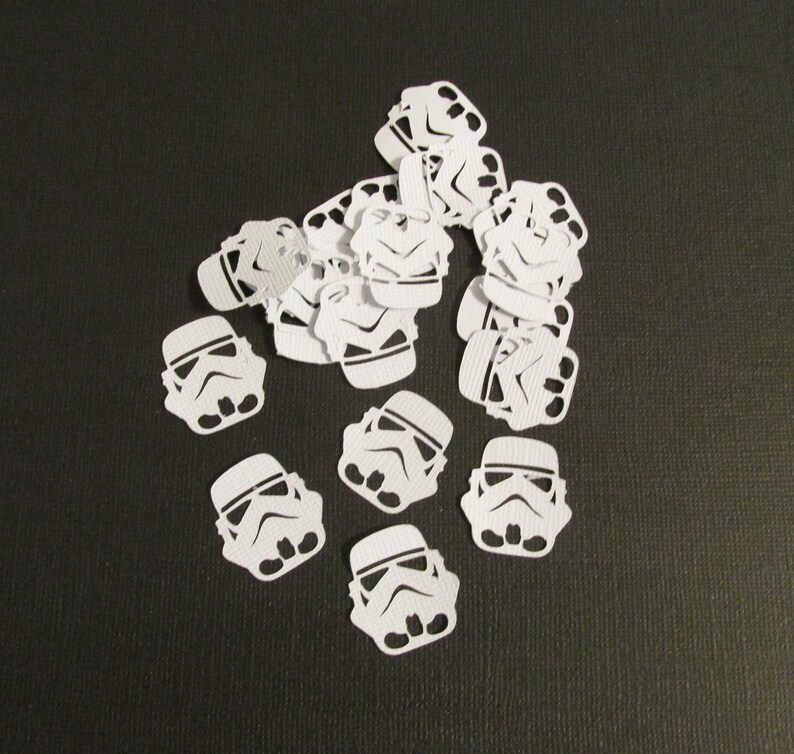 Inspired by Star Wars Storm Trooper Confetti 100pc Star Wars Etsy