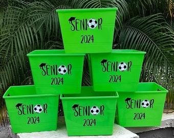 Graduation Gift Basket Class of 2024 Soccer Gift Basket Personalized School Locker Storage Personalized Senior Night Gift Basket Soccer Team