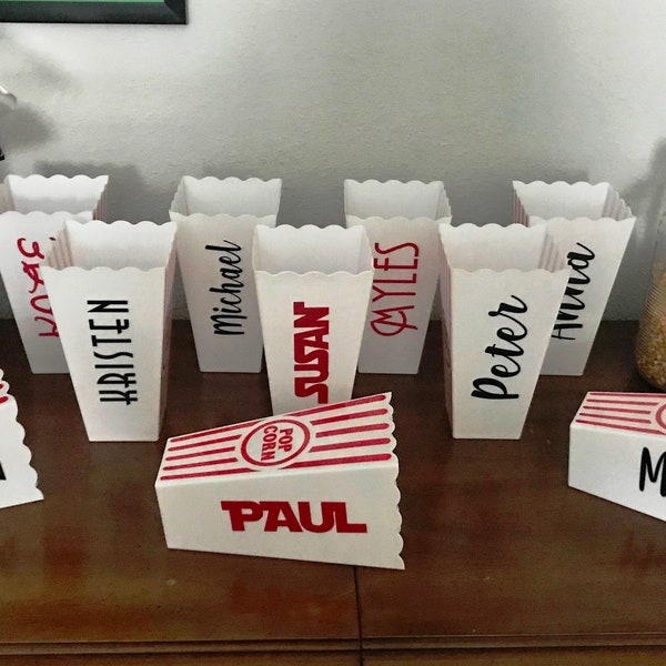 Personalized Popcorn Container Popcorn Cup Popcorn Gift Pop Corn Favor Custom Popcorn Bowl Gift Under 10 Personalized Snack Bowl Name
