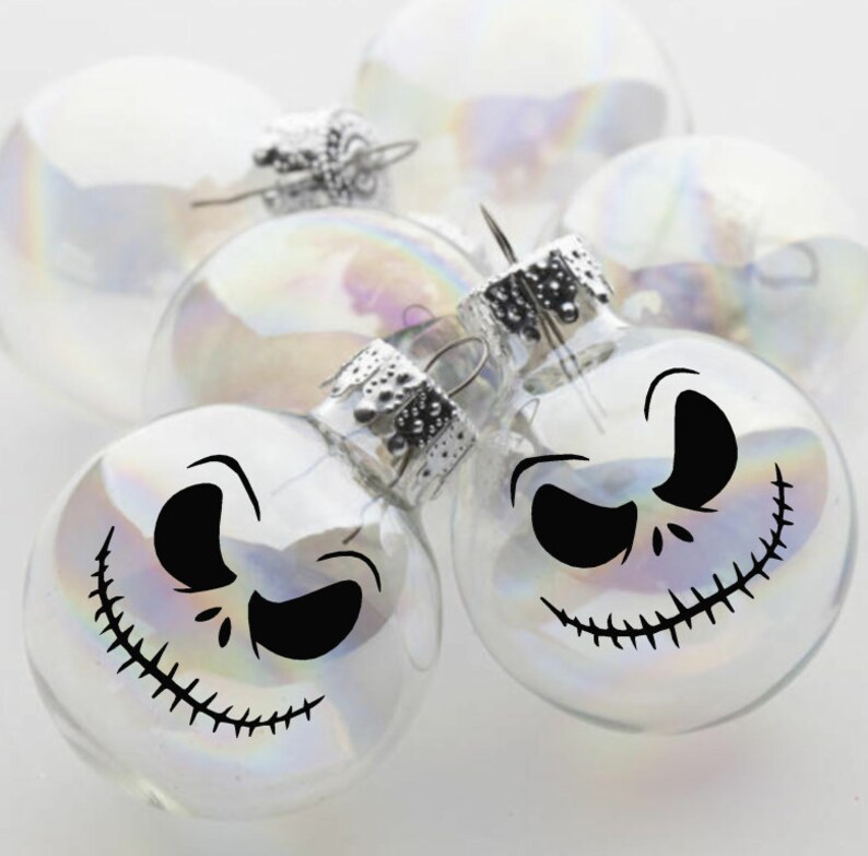 Nightmare Before Christmas Ornament Decals 10 Jack Decals Jack Etsy