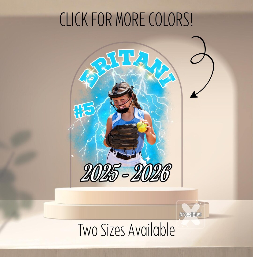 Softball Senior Night Gift for Team Graduation Party Table Sign ...