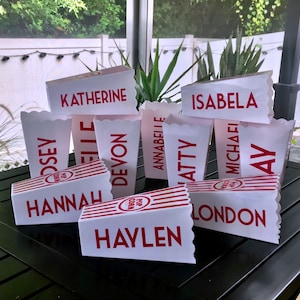 Personalized Popcorn Containers Individual Popcorn Cups Popcorn Gift Pop Corn Favors Custom Popcorn Container Gift Under 10 Stocking Stuffer