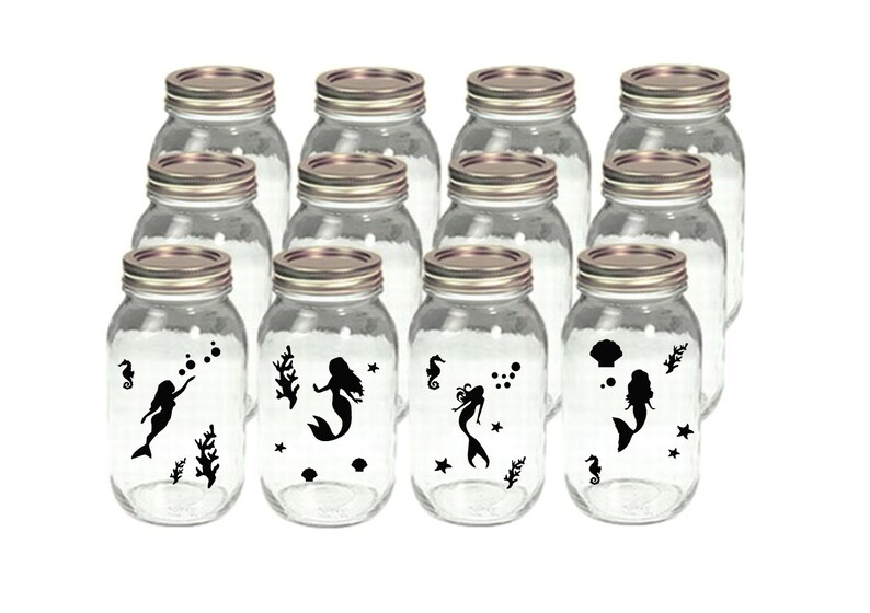 Fairy Jar Decals DIY Luminary Jars Bridal Shower Decorations Etsy