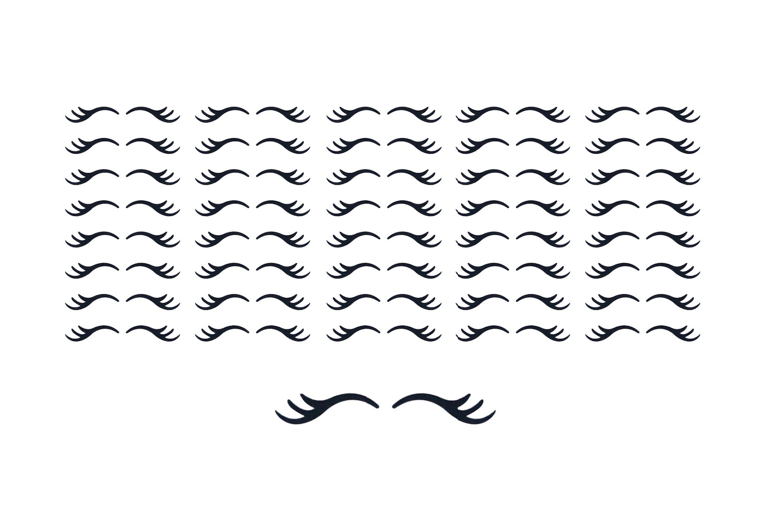 Unicorn Eyelashes Unicorn Eyelash Decals Unicorn Decals Etsy