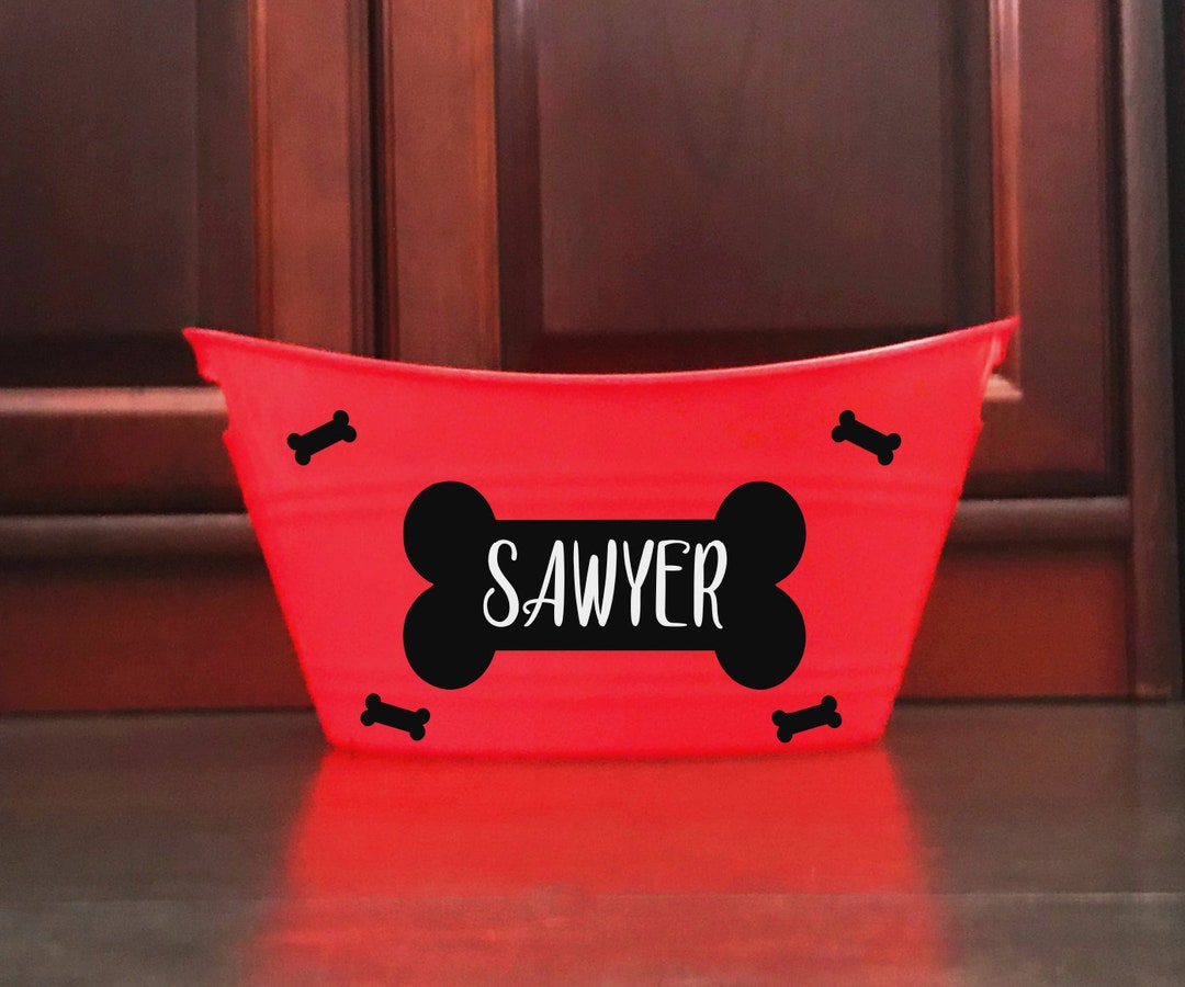 Dog Toy Basket Personalized Pet Toy Storage Personalized Basket Pet Storage Bin Pet Toy Box