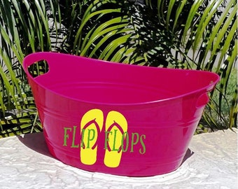 Flip Flop Basket Plastic Storage For Flip Flops Summer Storage Shoe Storage Flip Flop Decor Wedding Flip Flop Holder