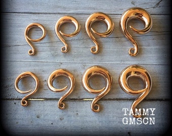 Gauged hooks 6 gauge ear weights 2 gauge earrings 0 gauge ear hangers 00 gauge hooks Stretched lobes 4mm 6mm 8mm 10mm Gauged earrings Gauges