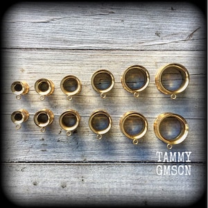 Boucles d&#39;oreilles DIY en acier chirurgical avec connecteur à vis pour tunnels 2 g 0 g jauge 00 1/2&quot; 9/16&quot; 5/8&quot; 3/4&quot; 7/8&quot; 1&quot; Boucles d&#39;oreilles à visser pour boucles d&#39;oreilles Jauges