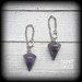 Amethyst earrings 6 gauge tunnel earrings Amethyst ear weights Ear hangers Stretched lobes Gauged earrings 14g 12g 10g 8g 6g 4g 2g 0g 00g 