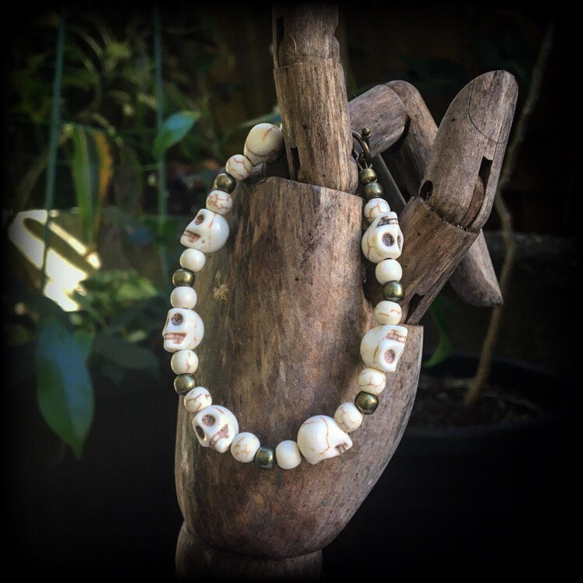 Voodoo Bracelet Halloween Bracelet Skull Bracelet Erzulie Etsy