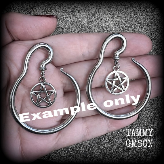 DIY Ear Hangers Hooks for Stretched Lobes Gauge Ear Hangers