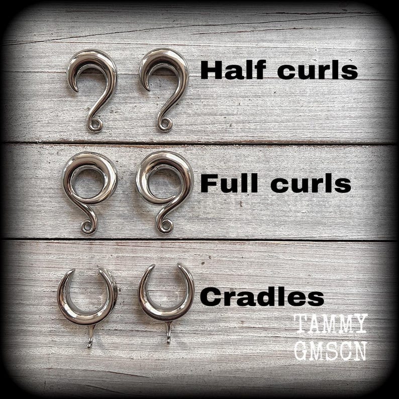 choose your size and style of gauged hooks