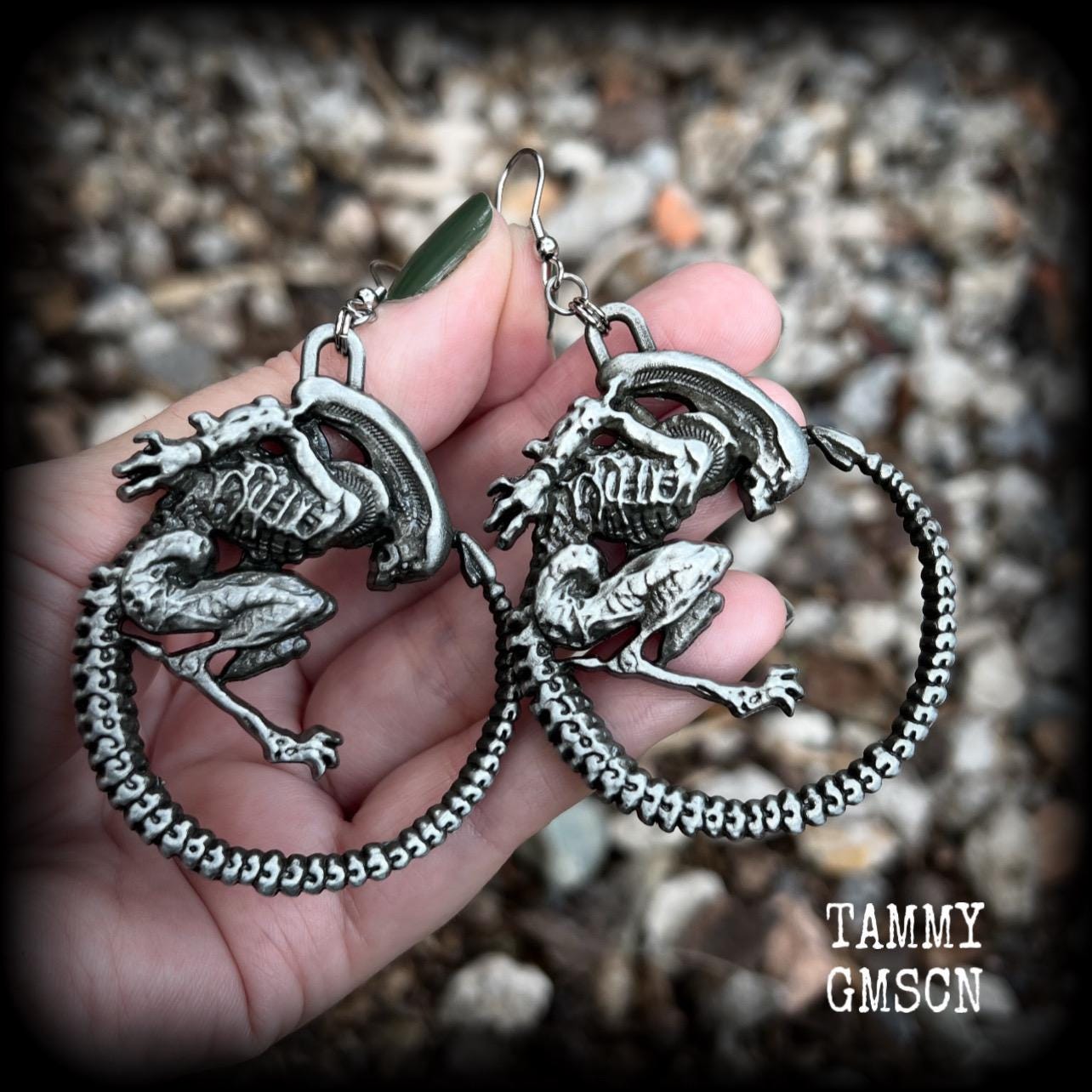 Alien Queen Earrings Aliens Earrings Alien Ear Weights Xenomorph